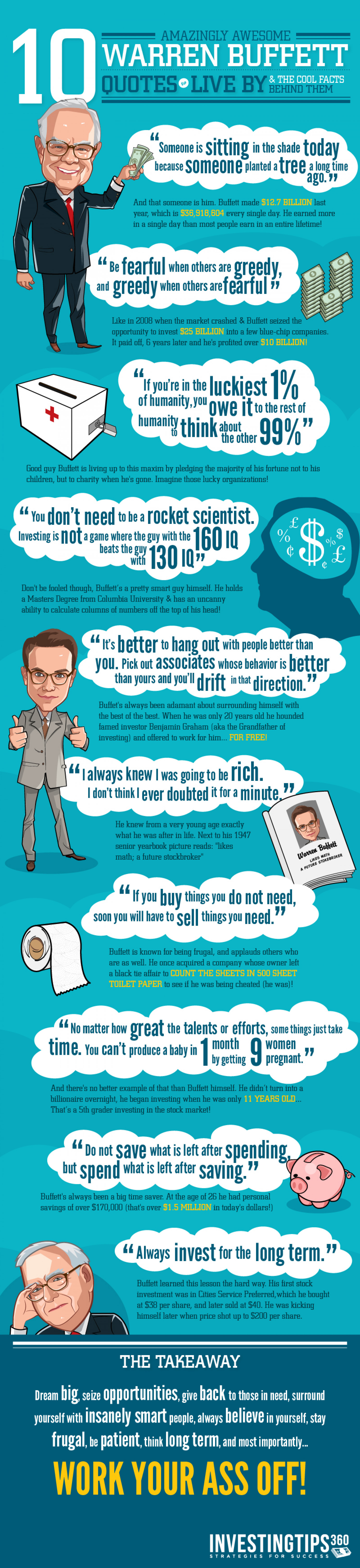 10 Amazingly Awesome Warren Buffett Quotes Infographic