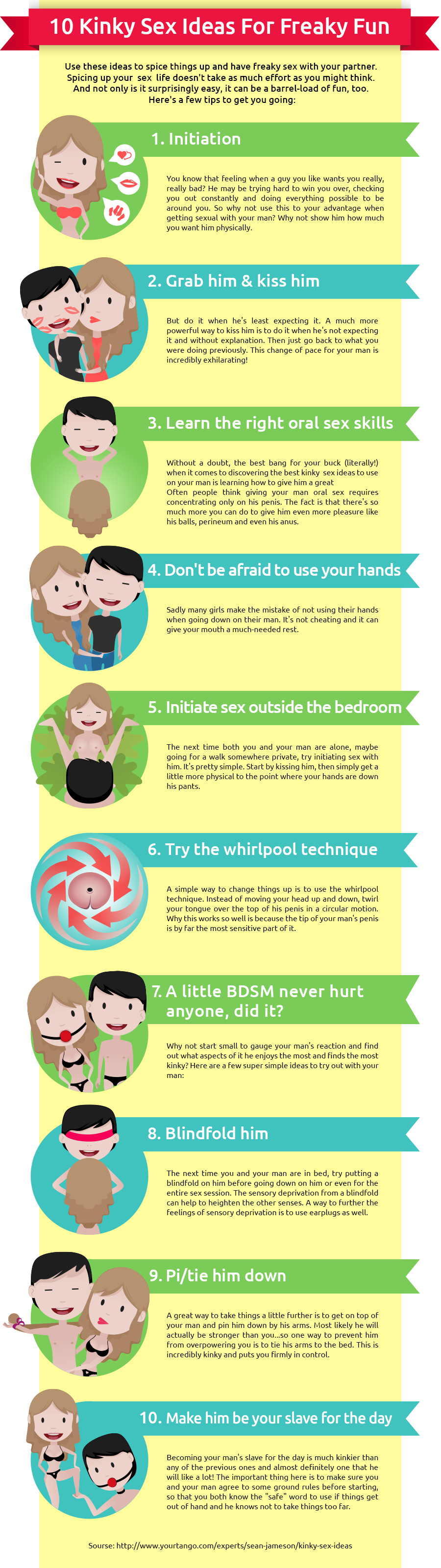 11 Kinky Sex Ideas For Freaky Fun Visual Ly
