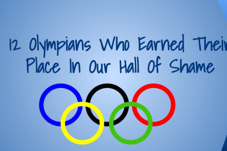 12 Olympians Who Earned Their Place In Our Hall Of Shame Infographic