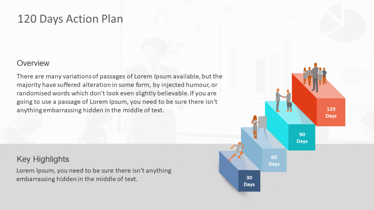 120 Day Action Plan Template Infographic