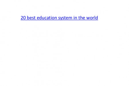 20 best education system in the world - Edsys Infographic