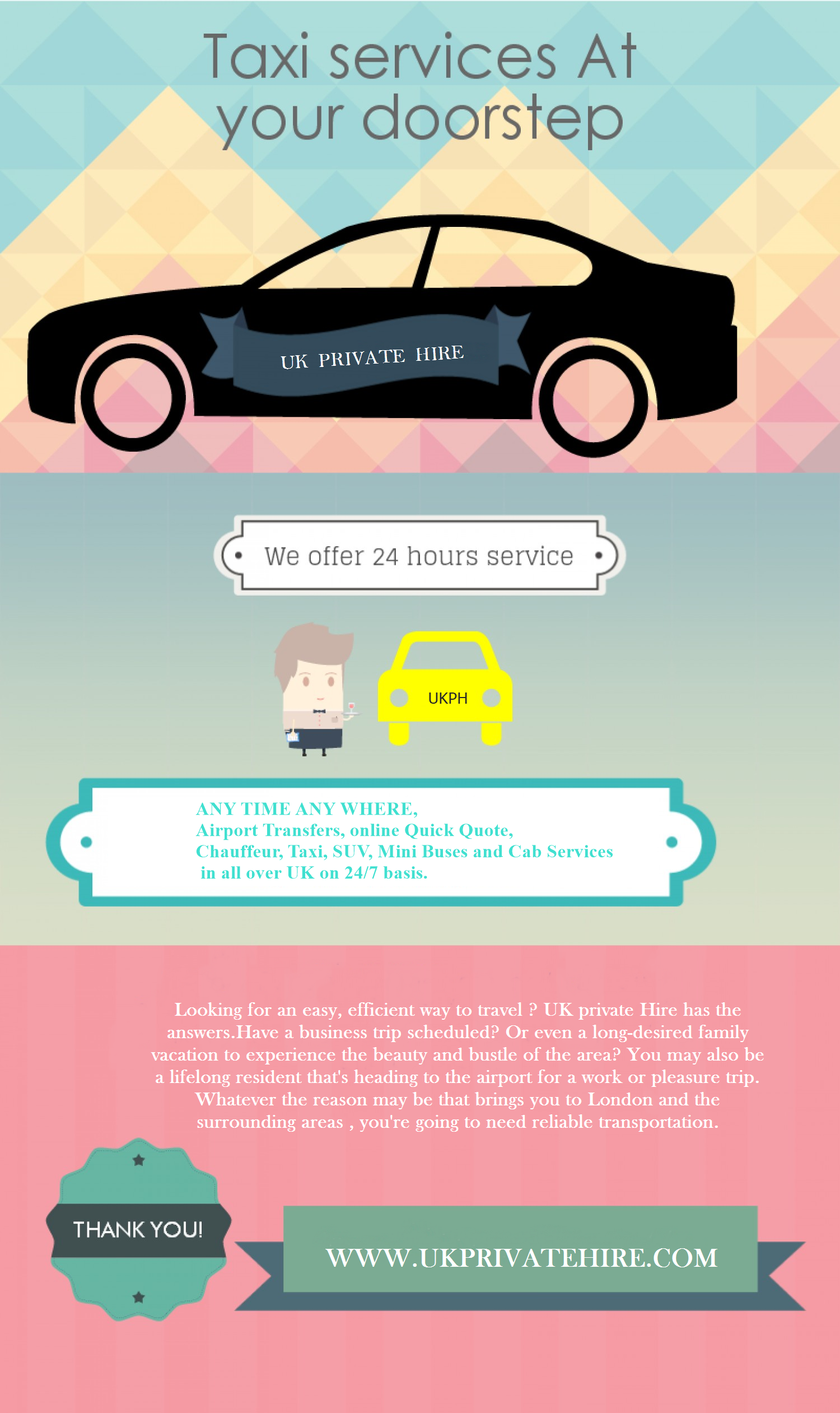 24/7 TAXI SERVICE Infographic