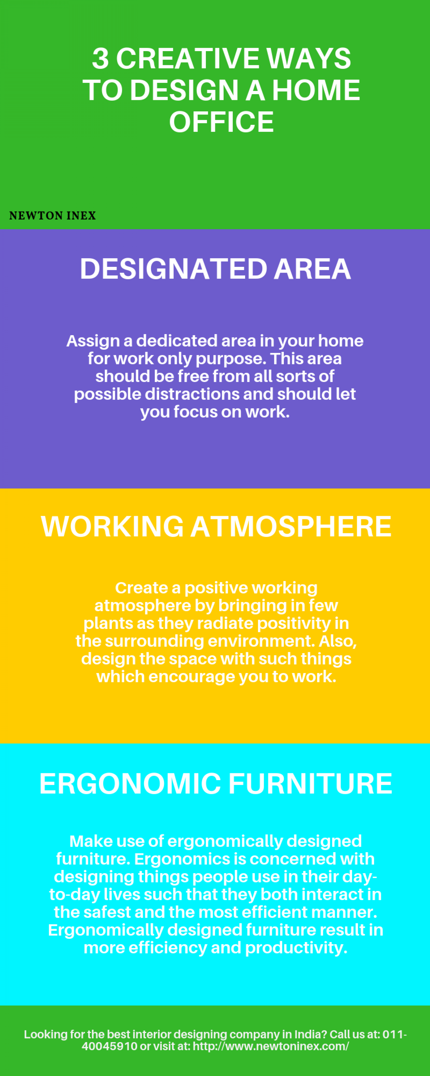3 Creative Ways to Design a Home Office Infographic
