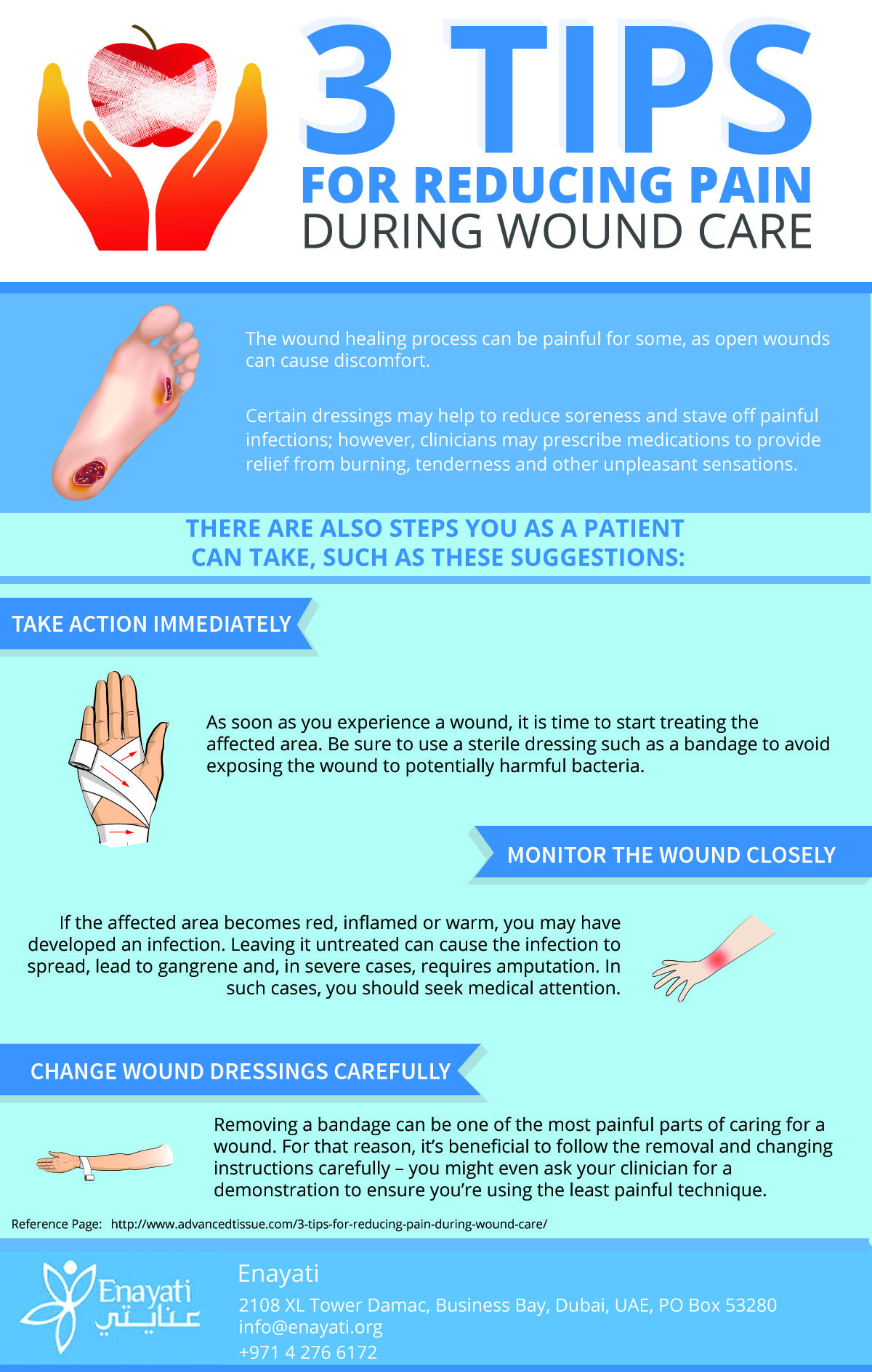 3 Tips for Reducing Pain during Wound Care | Visual.ly