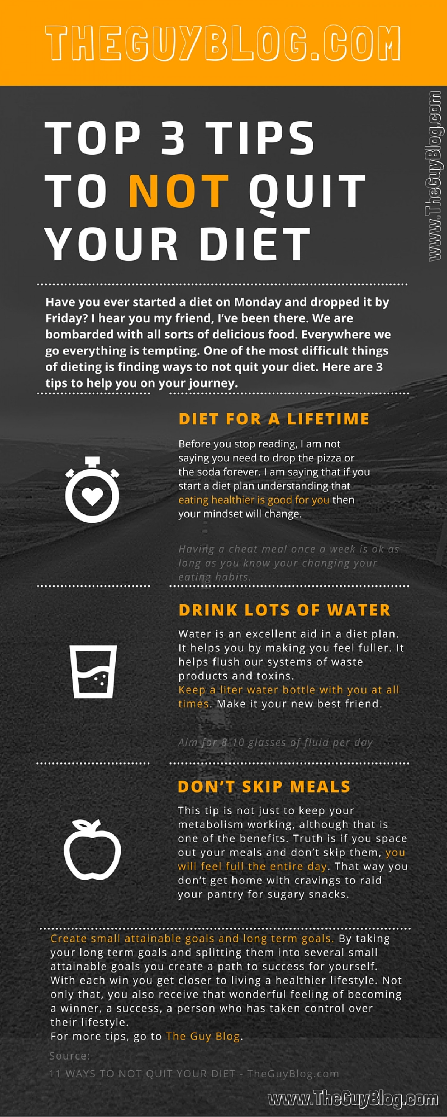 3 Tips to Not Quit Your Diet  Infographic