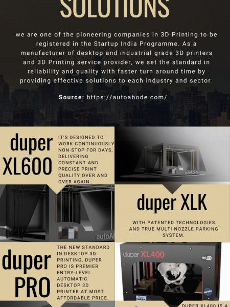 3D Printers & IOT Solutions Products  Infographic