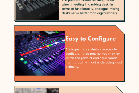 5 Amazing Benefits of Analogue Mixing Desks Infographic
