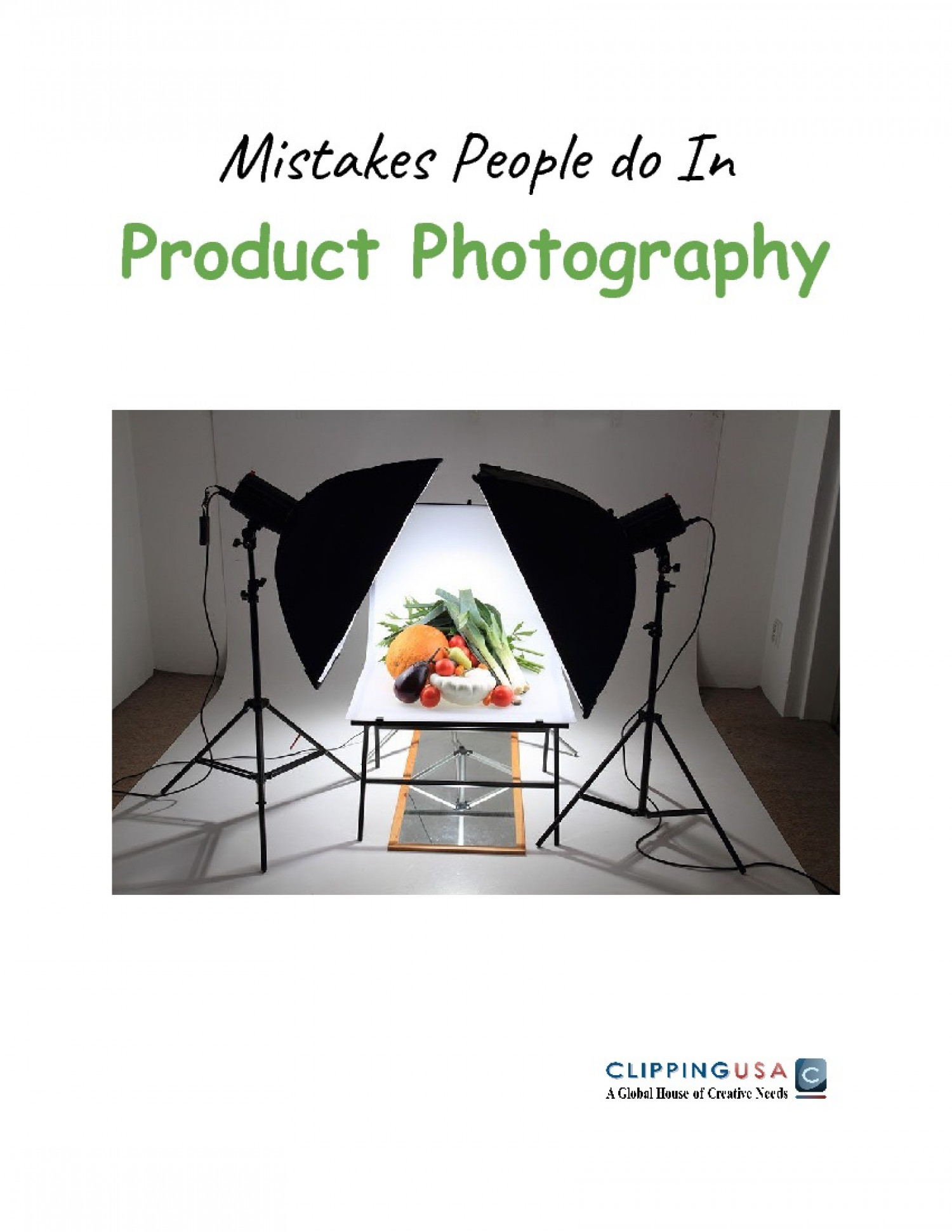 5 Common Mistakes People do In Product Photography Infographic