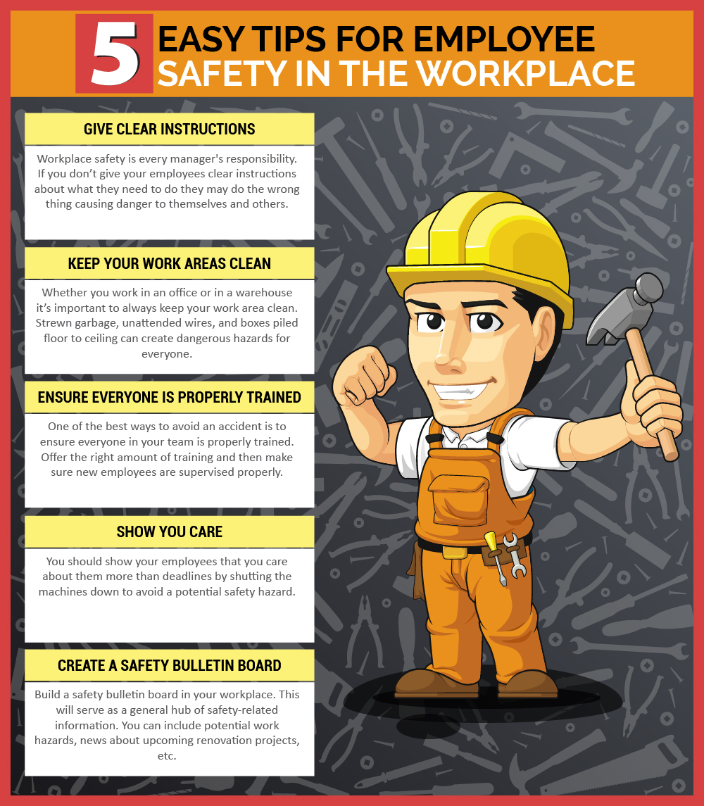Easy Tips For Employee Safety In The Workplace Visual Ly
