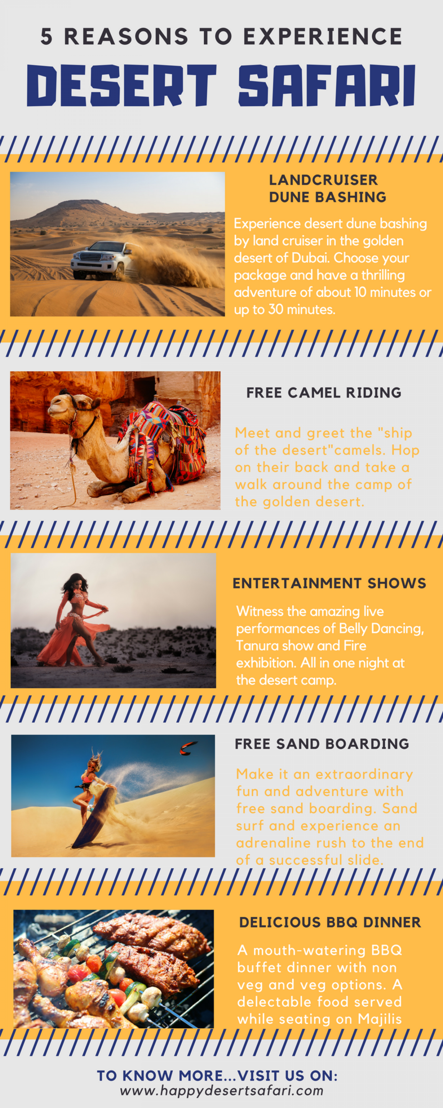 5 Reasons to Experience Desert Safari Infographic