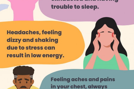 5 SIGNS AND SYMPTOMS OF STRESS Infographic