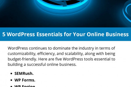 5 WordPress Essentials for Your Online Business Infographic
