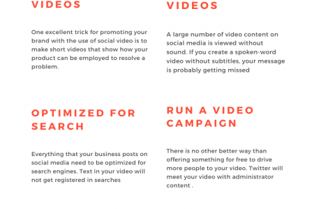 6 Best Ways to use Videos for Improving Your Social Media Marketing Infographic