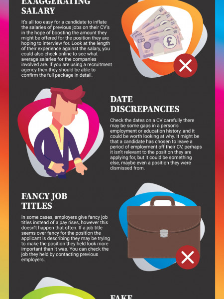 6 Top CV Lies – How to Spot Them Infographic