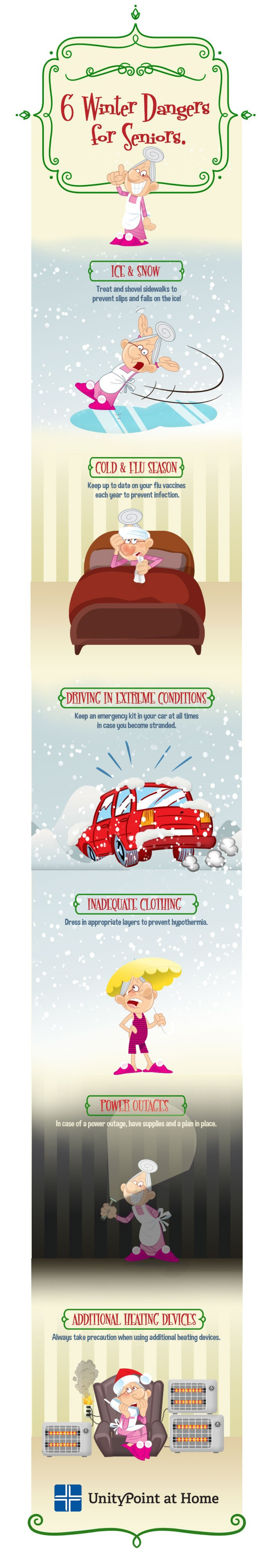 6 Winter Dangers for Seniors (Infographic) Infographic