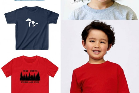 7 Famous Canadian Kid's T-Shirts of All Time || OhCanadaShop Infographic