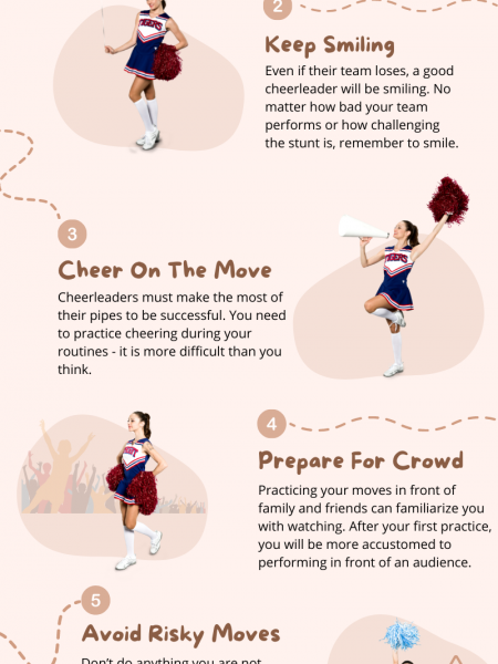 7 Tips For Cheerleading Beginners Infographic