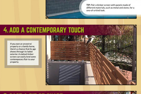 8 Creative Ways to Use Timber Screens in Your Garden Infographic