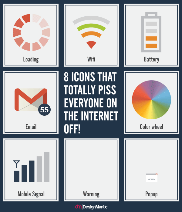 8 Icons That Totally Piss Everyone on the Internet Off!  Infographic
