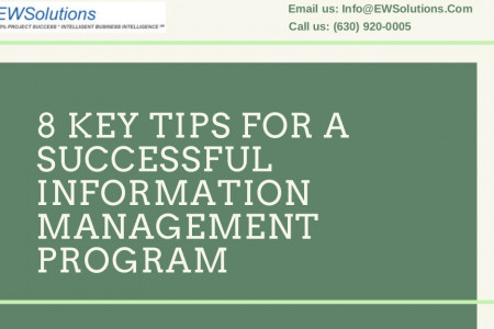 8 Key Tips For A Successful Information Management Program Infographic