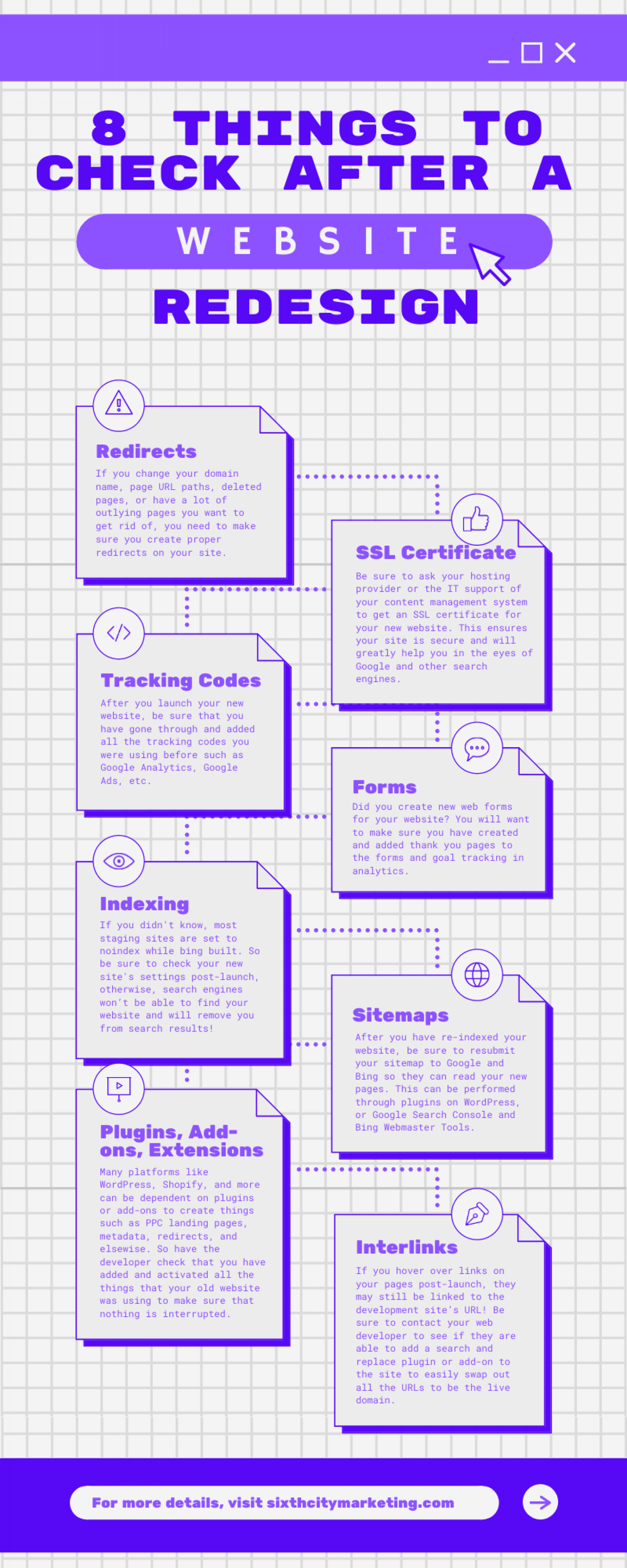 8 Things to Check After a Website Redesign (Infographic) Infographic