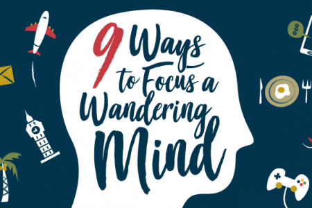 9 Ways to Focus a Wandering Mind Infographic