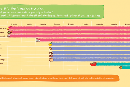 Baby Feeding Schedule Chart Infographic