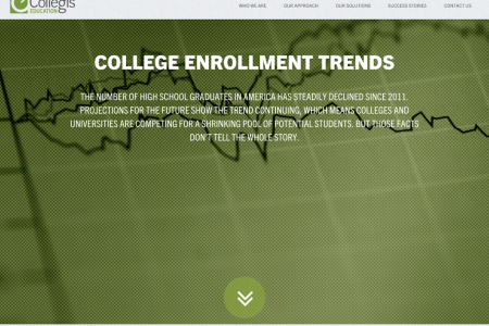 Collegis Education College Enrollment Trend Tool  Infographic