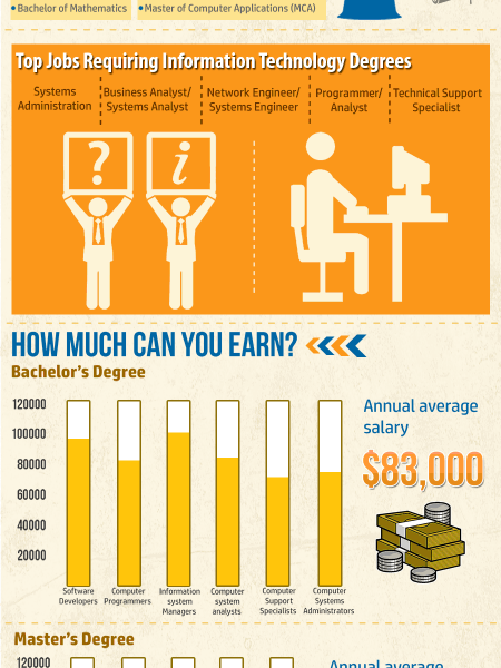 Degrees In IT Information Technology Infographic