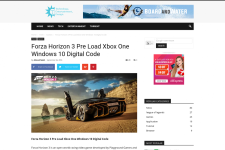 Forza Horizon 3  Pre Load Xbox One Windows 10 Digital Code Infographic