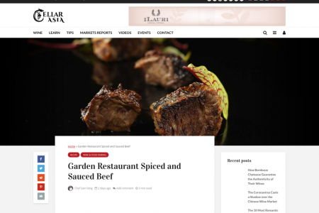 Garden Restaurant Spiced and Sauced Beef Infographic