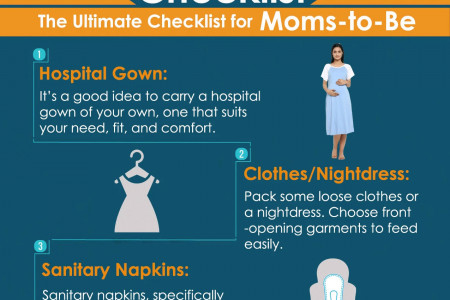 Hospital Bag Checklist: The Essentials Things to Pack Infographic