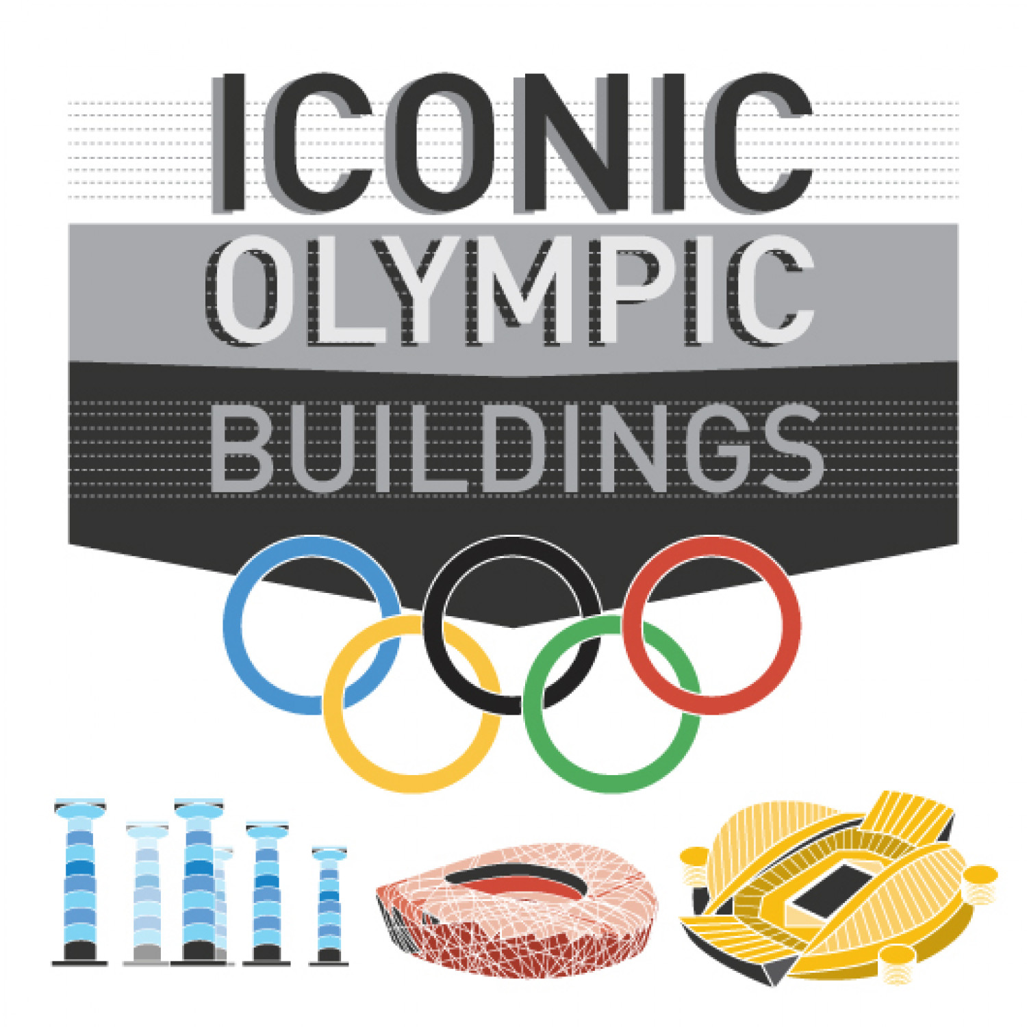 Iconic Olympic Buildings Infographic