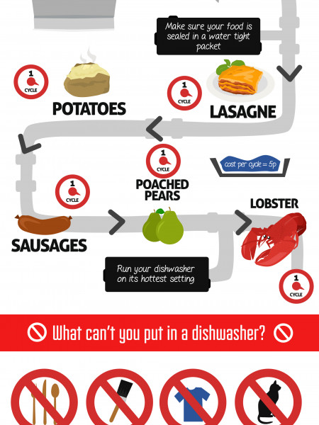 More Than Just The Dishes: What Can You Cook In A Dishwasher Infographic