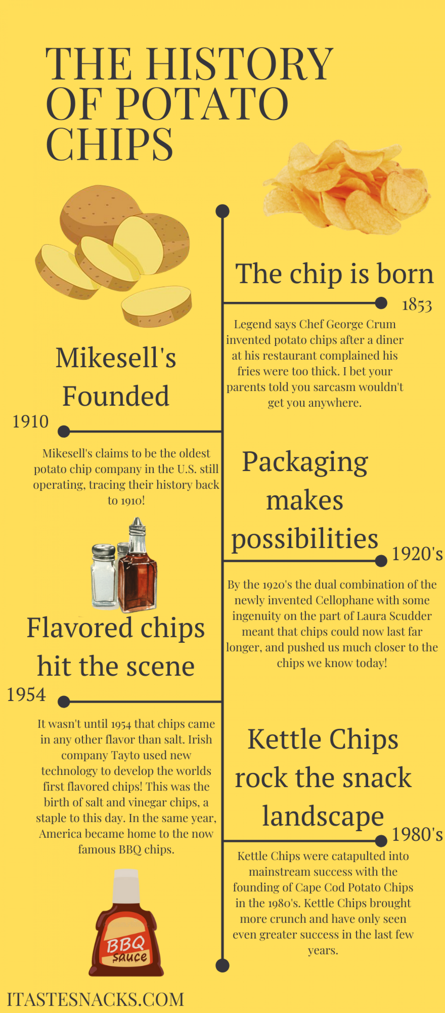 Potato Chip History Infographic