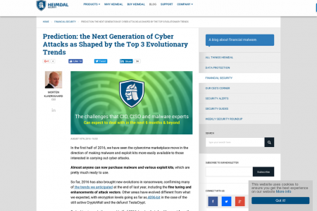 Prediction: the Next Generation of Cyber Attacks as Shaped by the Top 3 Evolutionary Trends Infographic