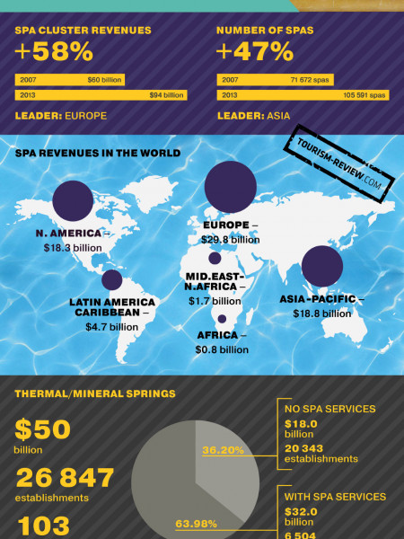 The Global Thermal/Mineral Springs Economy Infographic