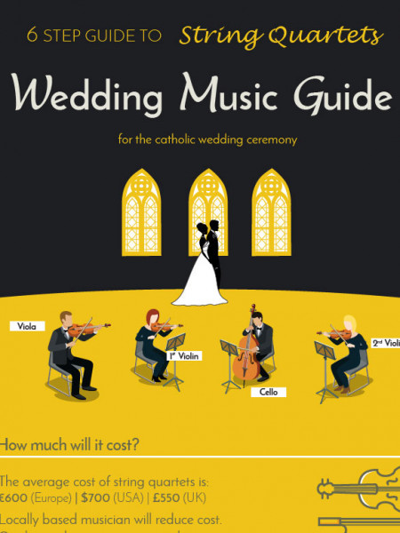 The ultimate wedding ceremony music guide for string quartets Infographic