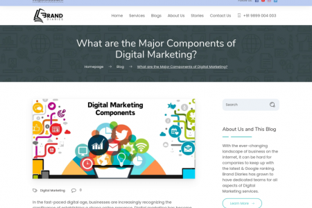 What are the Major Components of Digital Marketing? Infographic