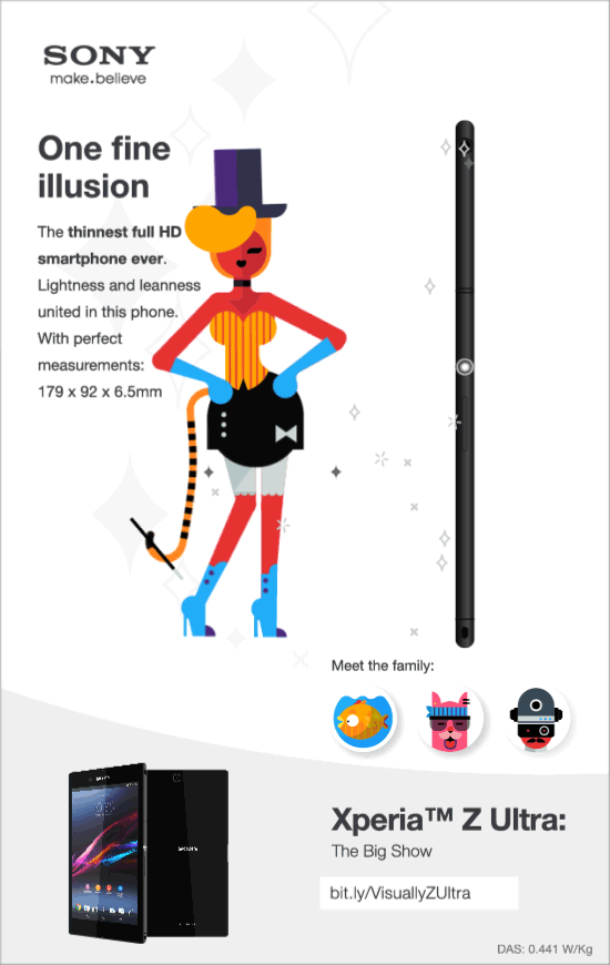 Xperia Z Ultra: One fine illusion Infographic