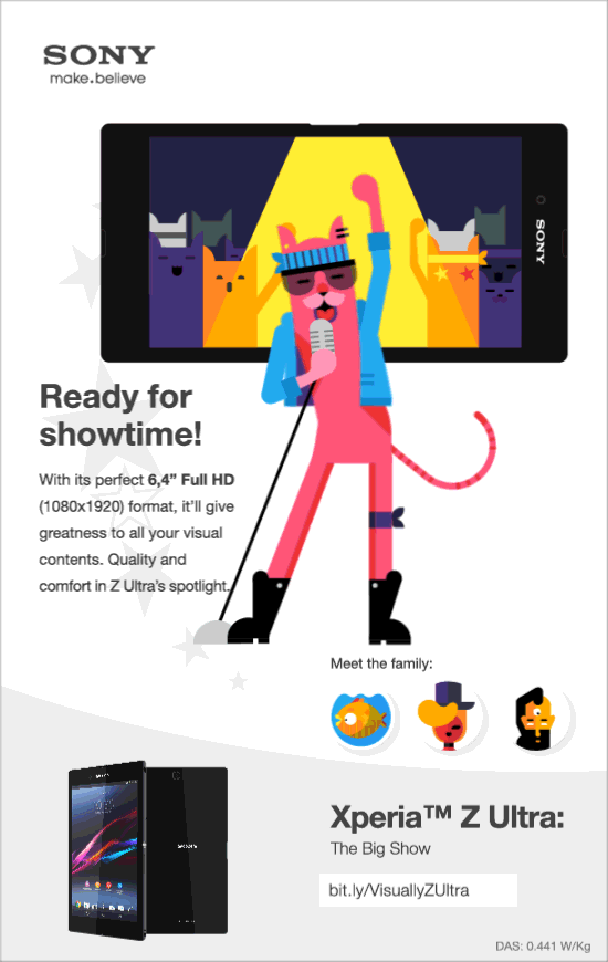 Xperia Z Ultra: Ready for showtime! Infographic