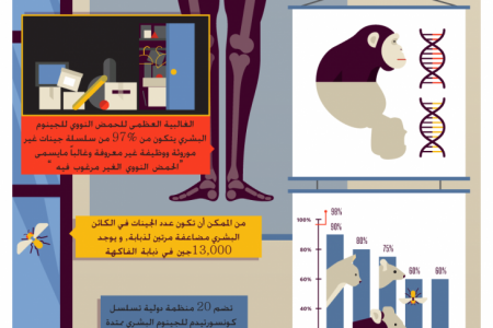 مشروع الجينوم البشري Infographic
