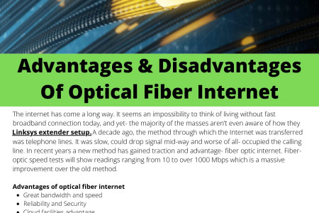 Advantages & Disadvantages Of Optical Fiber Internet	 Infographic