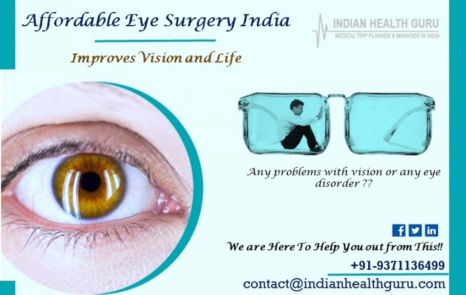 Affordable Eye Surgery India Improves Vision and Life Infographic