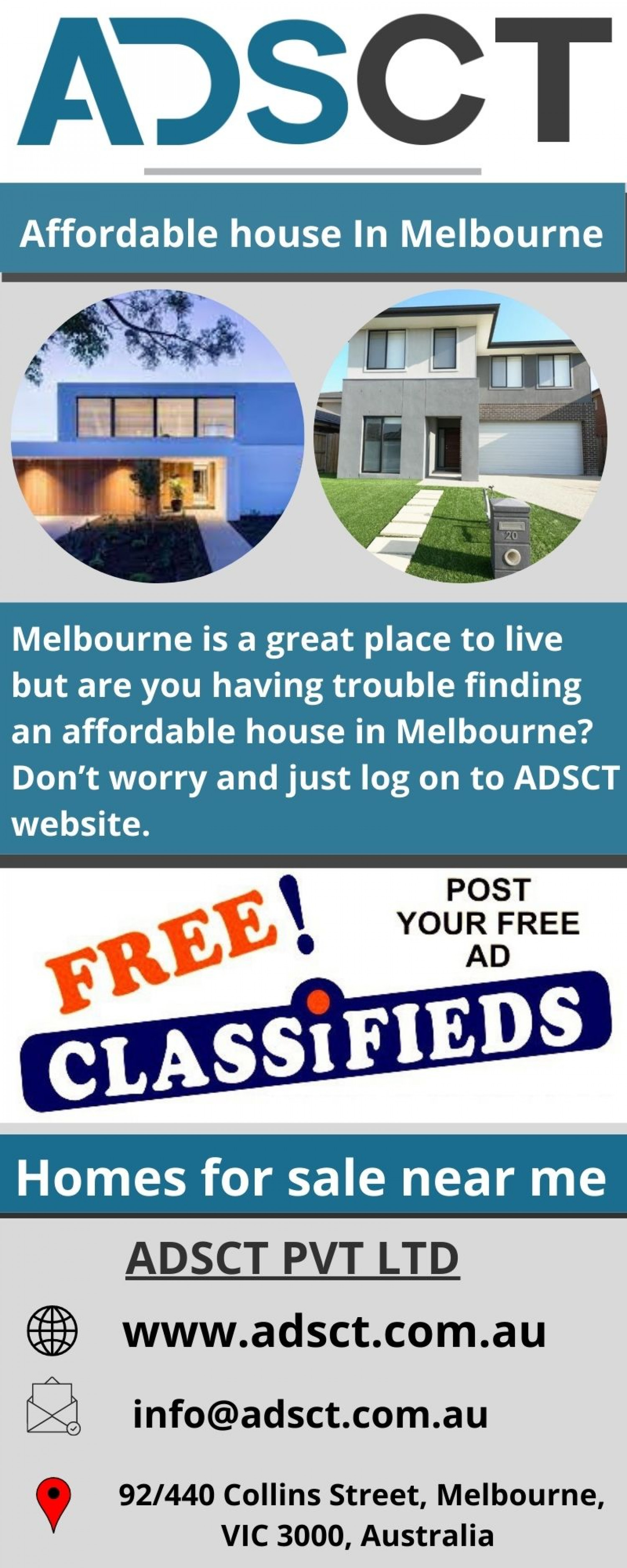 Affordable house in Melbourne Infographic