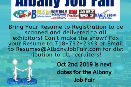 Albany Job Fair - Apply Now Infographic