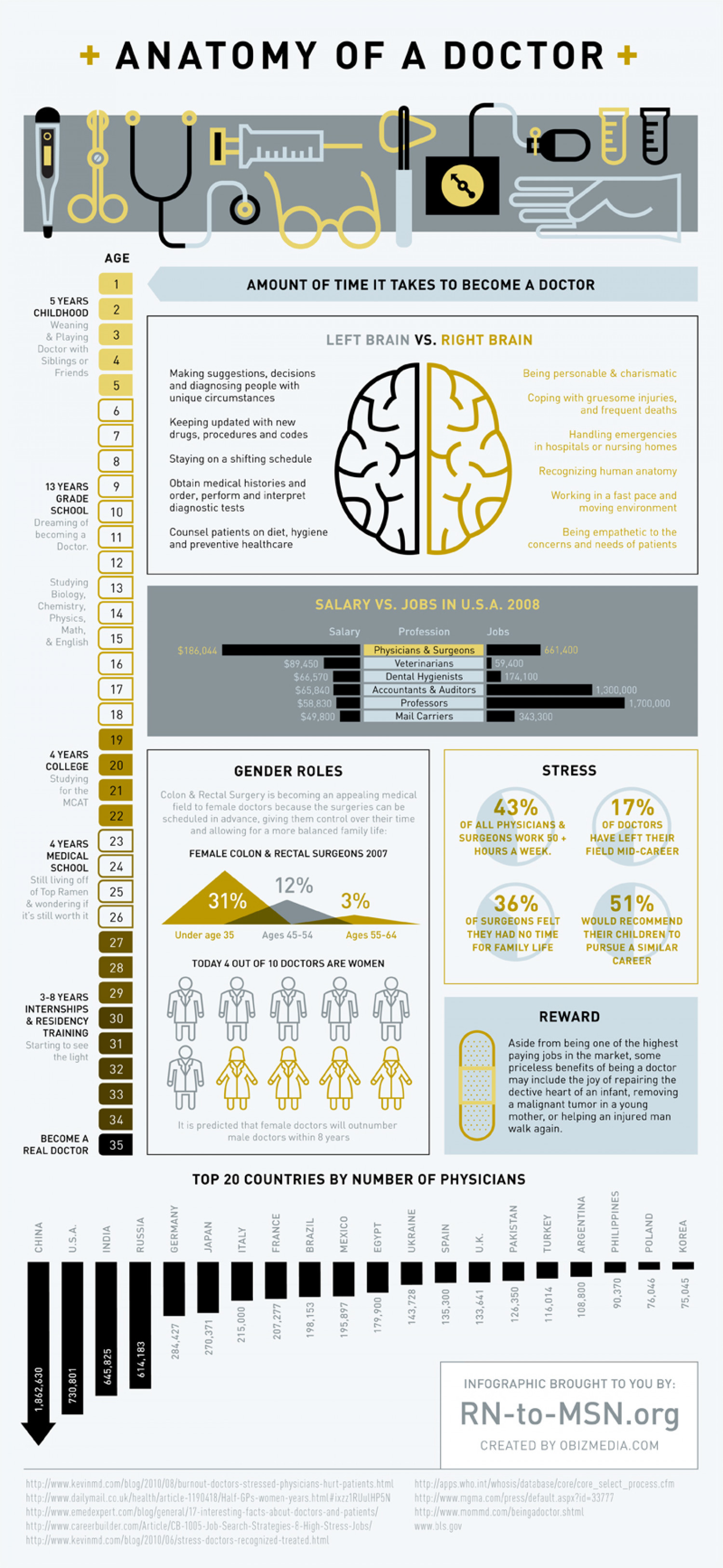 Anatomy of a Doctor Infographic