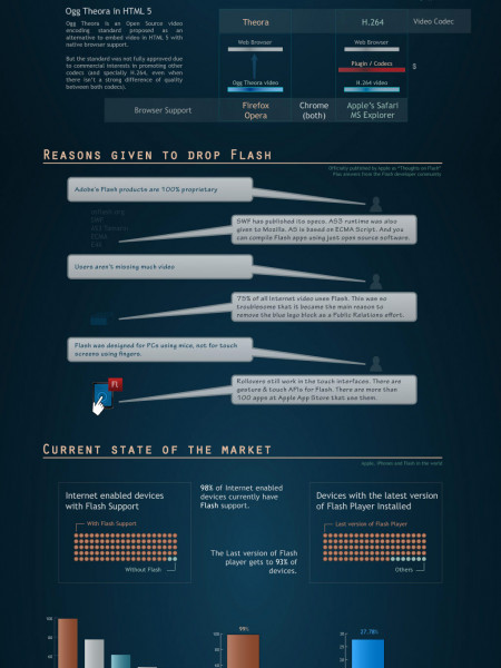 Apple, Flash, and H.264 Infographic