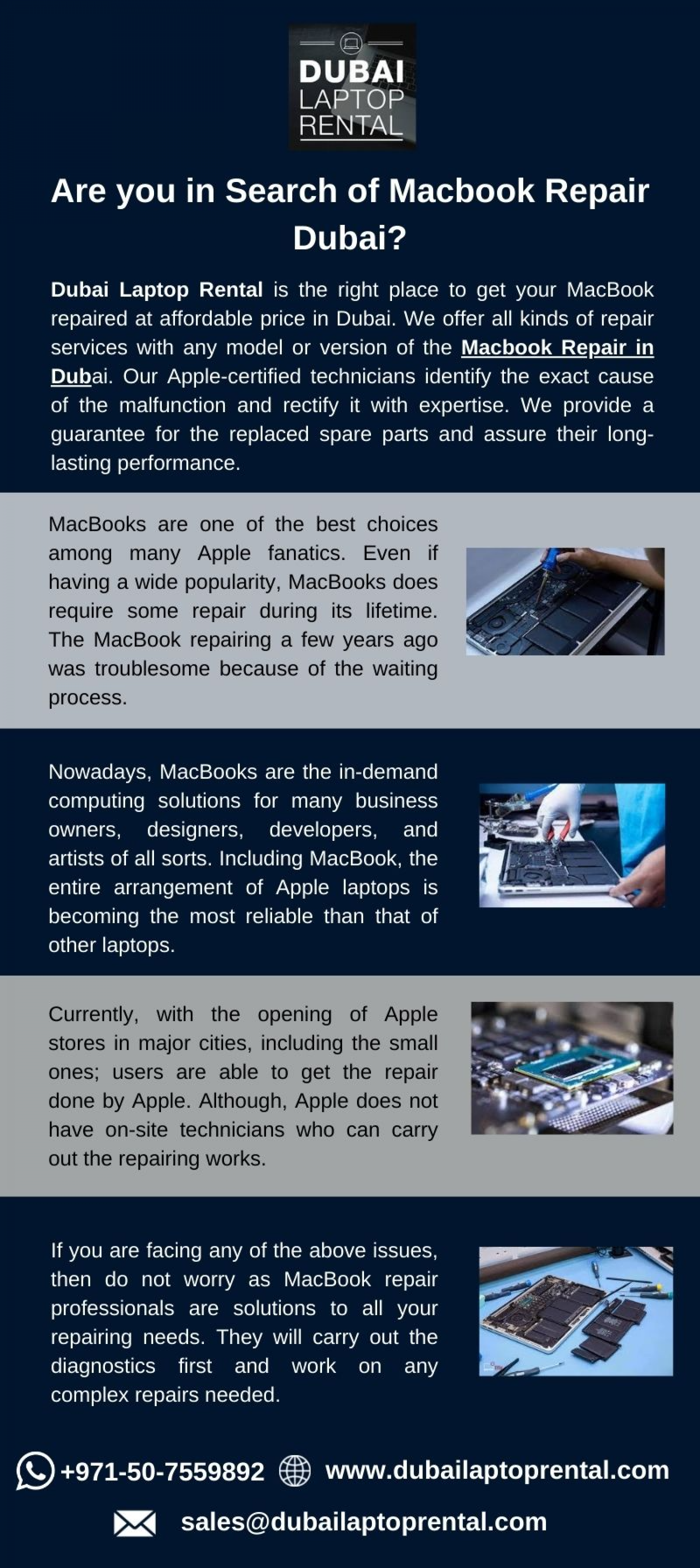 Are you in Search of Macbook Repair Dubai? Infographic