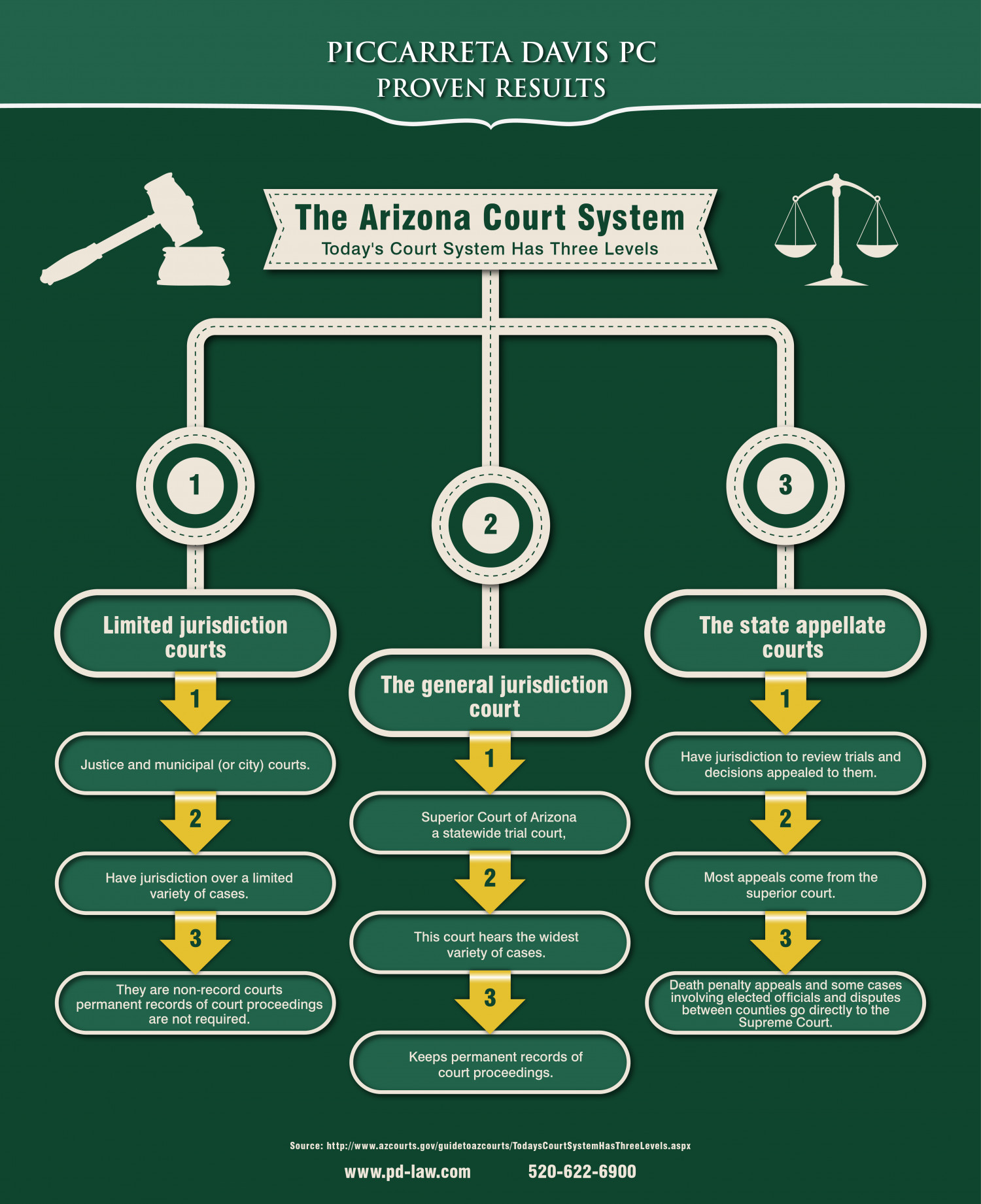 Arizona Court System Infographic